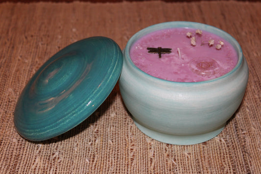 Dragonfly Ceramic Candle